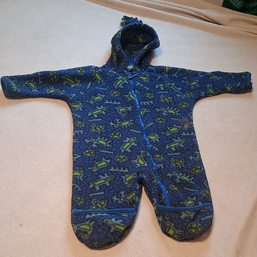 12-18m LLBean Zip Up One Piece Warm - Picture 3 of 12
